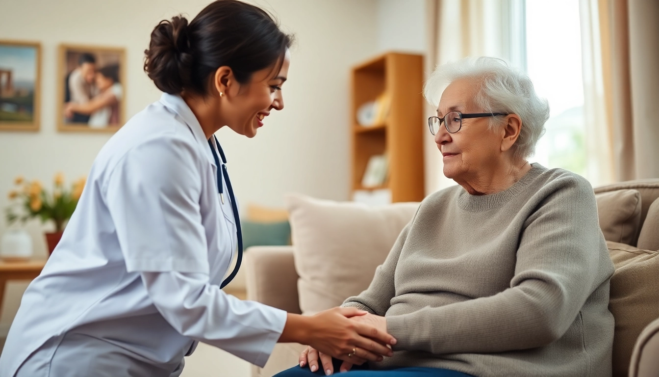 Caregiver providing ambulante pflege in Castrop Rauxel, ensuring comfort and support in a home environment.