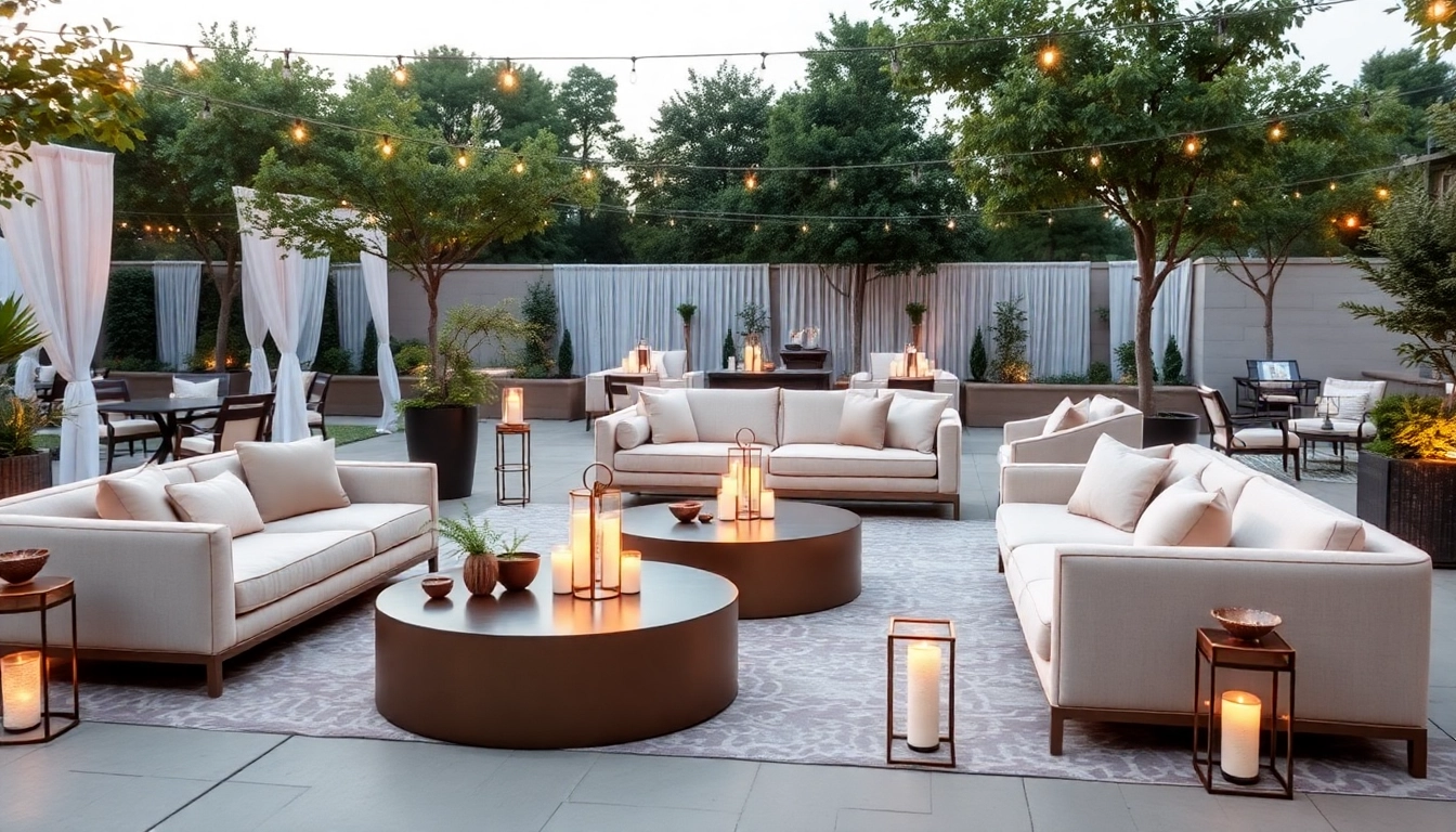 Elegant Dallas Lounge Furniture Rental for Your Next Event