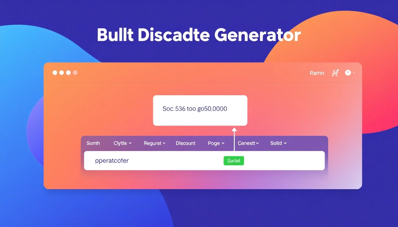 Create unique discount codes effortlessly with the shopify bulk discount code generator, showcasing an intuitive interface and vibrant colors.