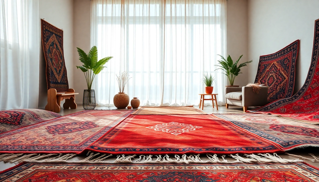 Showcasing Moroccan Boucherouite Rugs with vibrant patterns and inviting textures in a sunlit room.