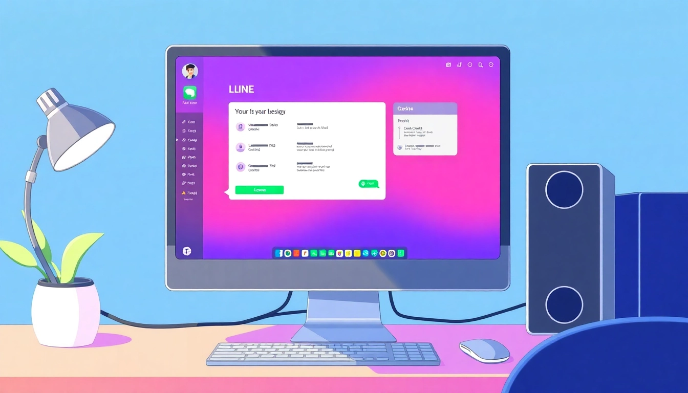 Download the LINE电脑版下载 app interface showcasing its user-friendly design for seamless messaging.