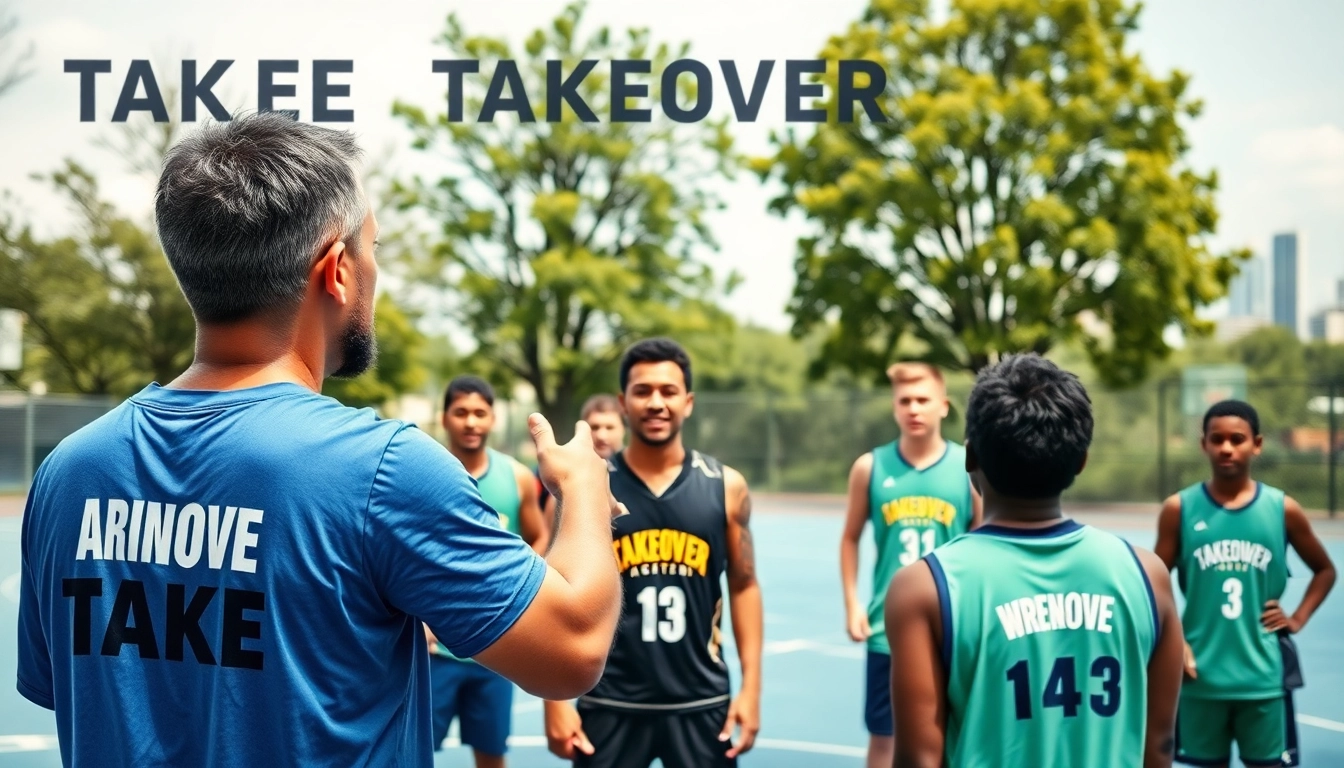 Train youth athletes at Takeover Basketball Academy during an energetic outdoor session.