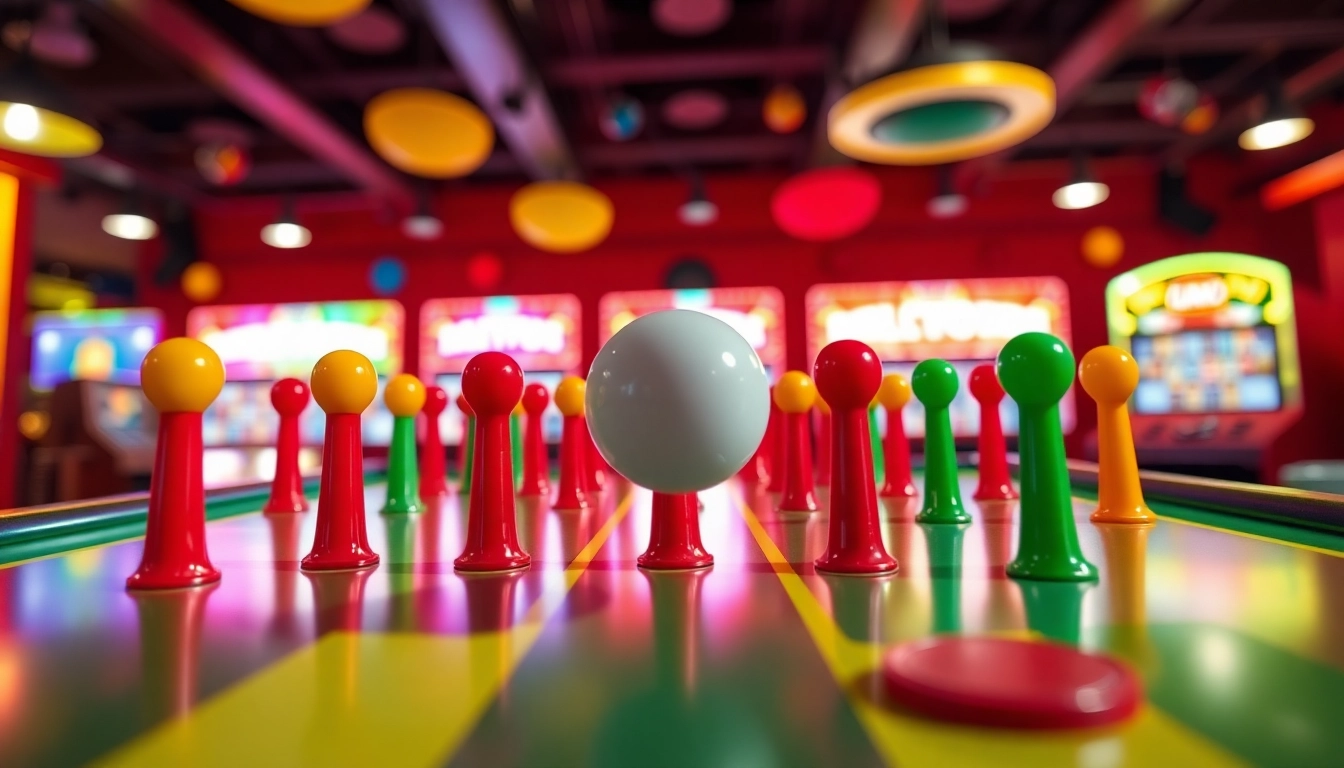 Main feature situs plinko dengan bola jatuh yang penuh warna di atas papan permainan.