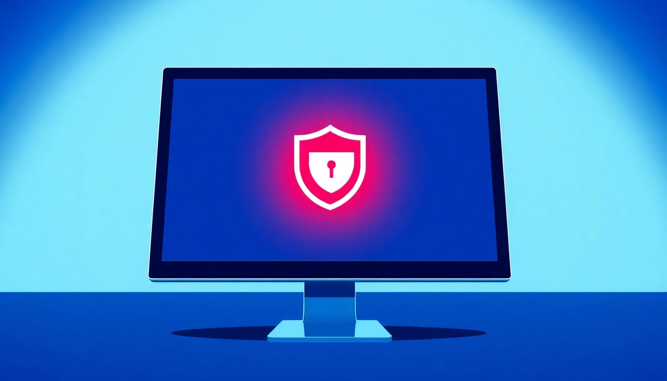 Inatogel access blocked message on a computer screen with a security warning icon.